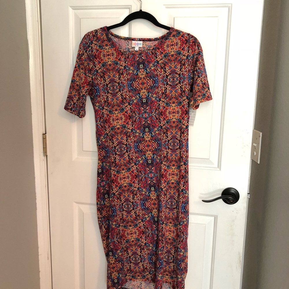 Multi colored lularoe Julia dress